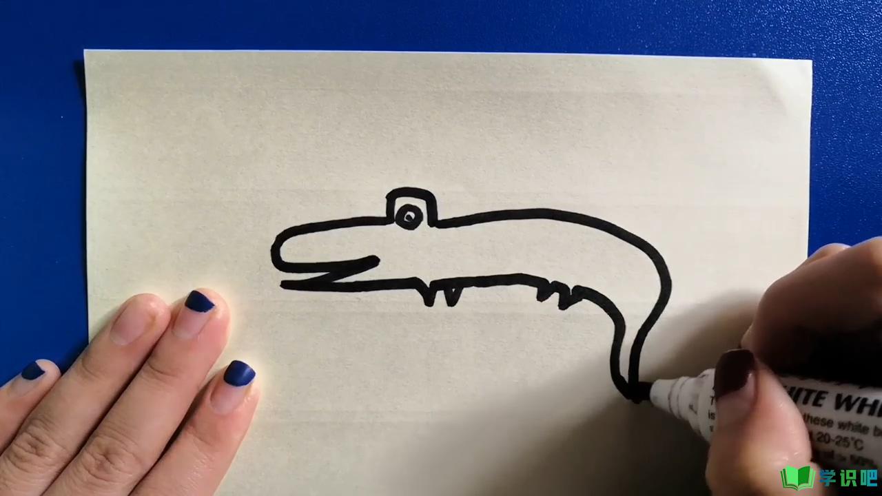 鳄鱼的简笔画如何画？ 第2张