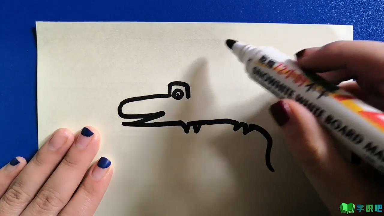 鳄鱼的简笔画如何画？ 第1张
