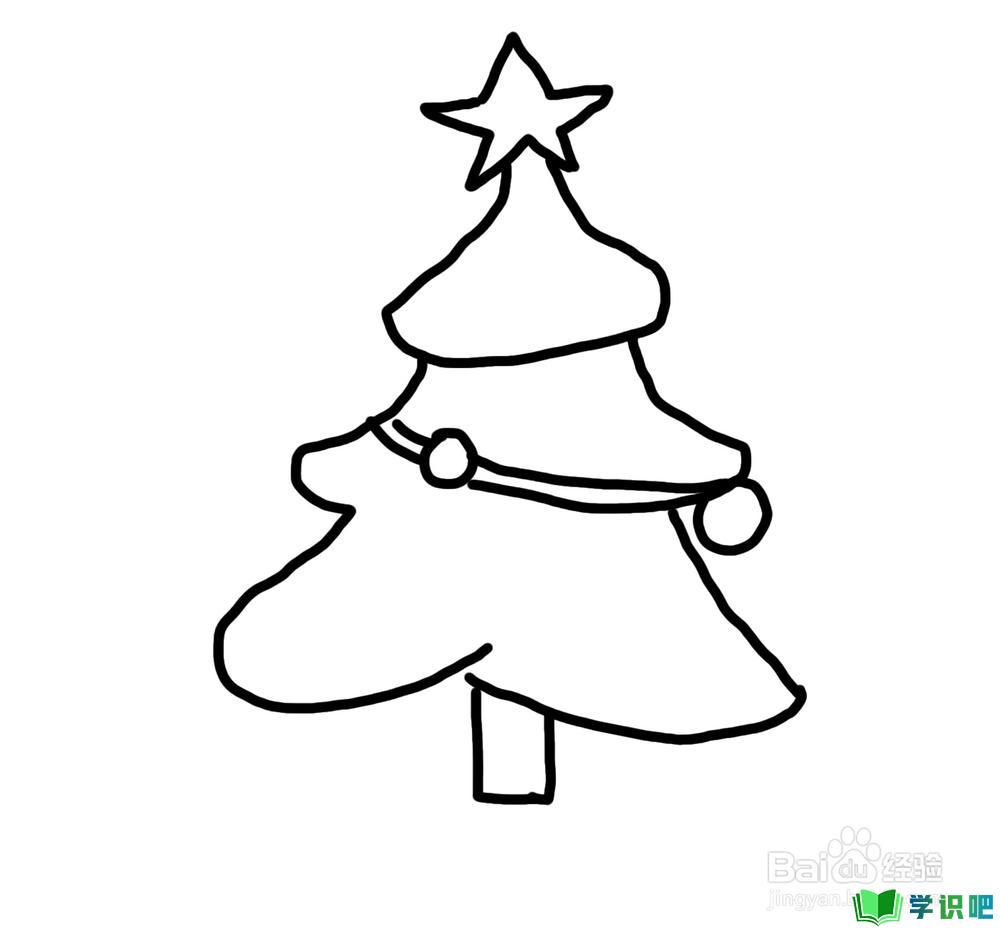 怎么画儿童简笔画圣诞树？ 第7张