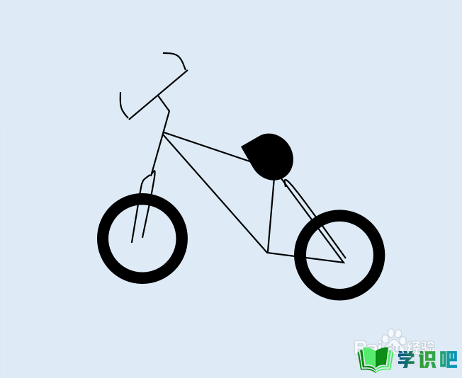 如何画自行车的简笔画？ 第6张
