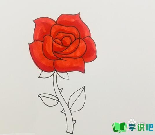 玫瑰花的简笔画怎么画？ 第5张