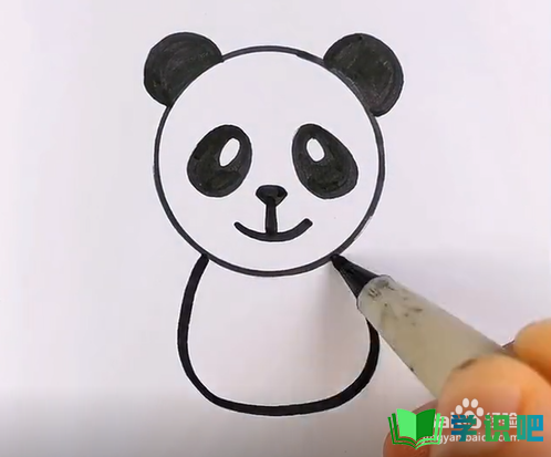 熊猫简笔画怎么画？ 第4张