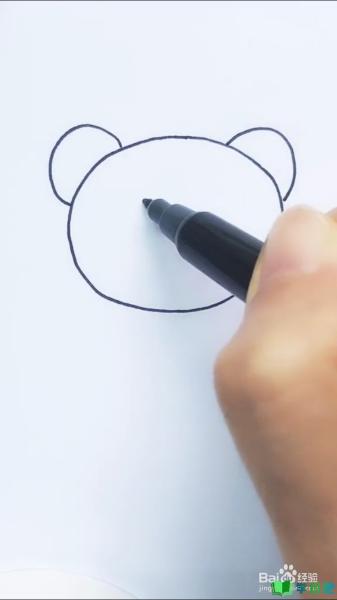 熊猫的简笔画如何画？