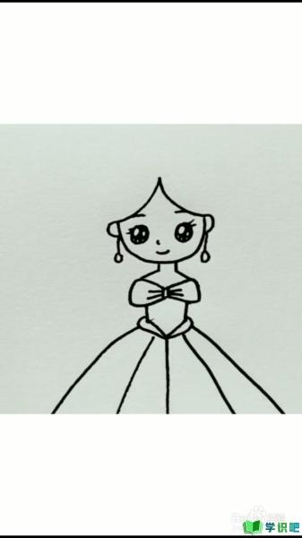 小公主的简笔画如何画？ 第5张