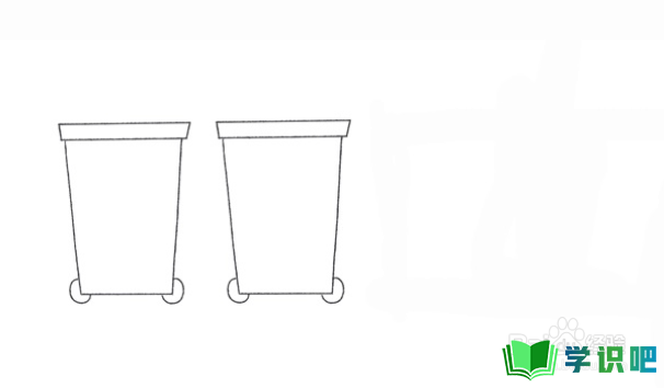 分类垃圾桶怎么画？
