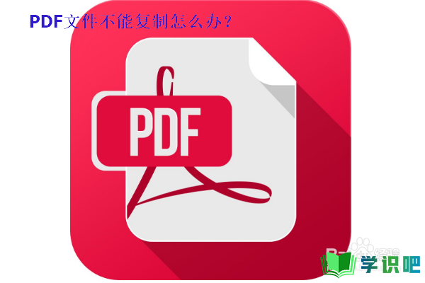 PDF文件不能复制怎么办？