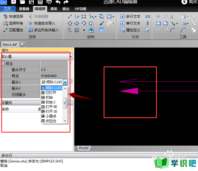 如何在CAD看图软件中画出带箭头的线？ 第6张